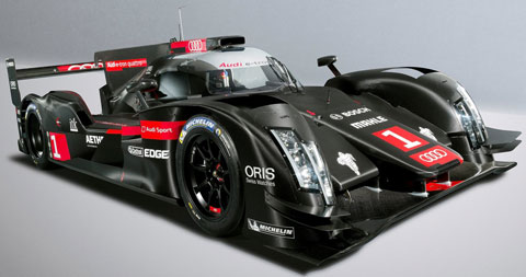 гоночный болид Audi R18 e-tron quattro LMP1 2014