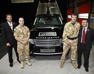 Миллионный Range Rover поможет ветеранам